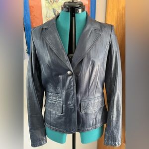 Vintage Leather Blazer